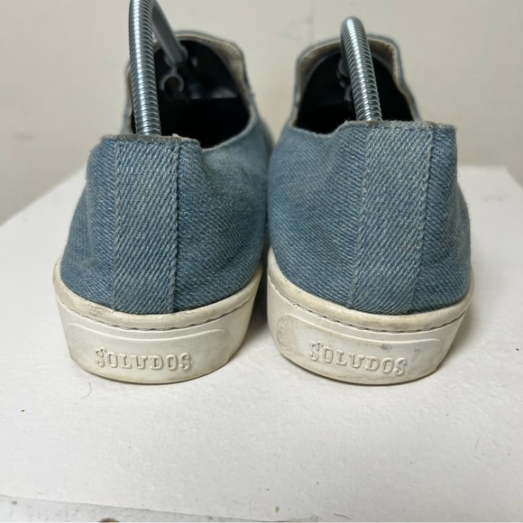 Soludos Jason Pollan Avocado Light Blue Canvas Casual Slip-On Shoes Size 9 - Picture 4 of 10